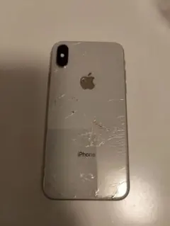 Apple iPhone X ひび割れあり 前面パネル非正規品 256GB