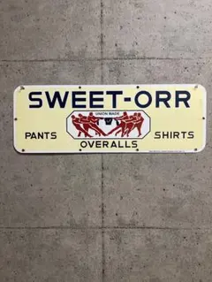 40s SWEET-ORR スウィートオール 看板 ホーロー ビンテージ サイン