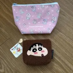 クレヨンしんちゃん☆ポーチ2個セット　小銭入れ　小物ポーチ　アクセサリー収納