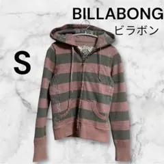 BILLABONG フード付き デザインパーカー Sサイズ