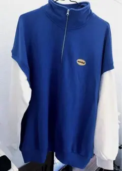 ハーフジップ スウェット フリーサイズ