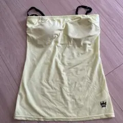調整可能ストラップの黄色キャミソール