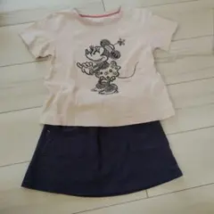 ミニーマウス Tシャツ &スカート　120