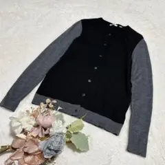 【ユニクロ】エクストラファインメリノウール クルーネックカーディガン S