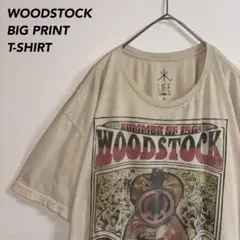 《ビッグプリント》バンドTシャツミュージックウッドストックWOODSTOCK