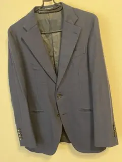 【美品】SUIT SELECT ネイビー ヘリンボーン テーラードジャケット M