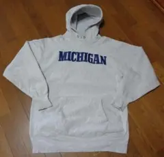 XXL/ビンテージ90s/ミシガン/刺繍タグ/チャンピオン/パーカー/グレー