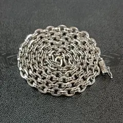 【新品】シルバー925ペーパーチェーンネックレス60cm刻印ありプレゼントに