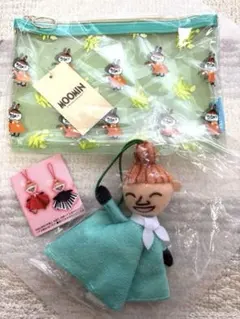 MOOMIN リトルミイ リトルミィ ポーチ フラットポーチ ぬいタオル ガチャのサムネイル