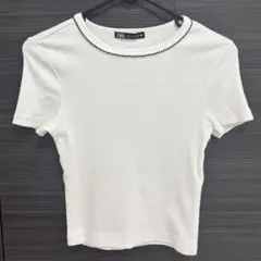 ZARA ホワイト Tシャツ S トップス