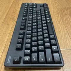 ELECOM ワイヤレスキーボード TK-FDM105TBK