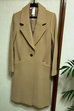 【美品】DURAS ambient チェスターコート ベージュ Fサイズ