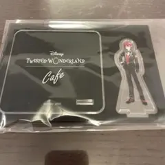 ツイステ　ツイステカフェ2021　リドル・ローズハート　アクスタ兼コースター