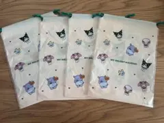 モスバーガー福袋　マイメロディ・クロミ ビニールバッグ4個セット