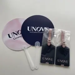 UNOVE ラゲージタグ&うちわ
