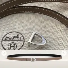 月末値下げ！エルメス 新品同様 Hベルト ホワイト＆ナチュラル 70 お箱