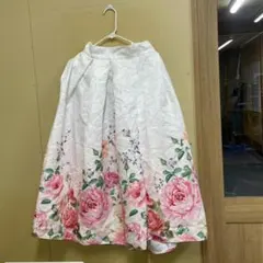 SHEIN 花柄 フレアスカート ホワイトのサムネイル