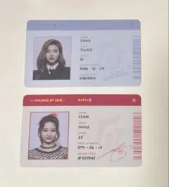 TWICE SANA TZUYU タレントカードセット