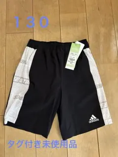 adidas ハーフパンツ 130cm 黒 タグ付き未使用品