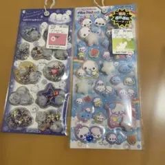 【正規品】ぷくぷく　あわわちゃん　スパンコールパーティー　シマエナガ　2枚