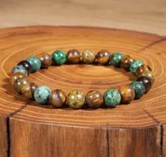 スペシャル価格1/31のみ　タイガーアイ＆アフリカンターコイズ　ブレスレット
