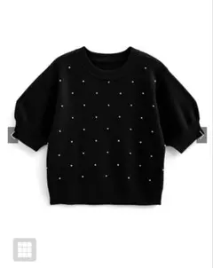 GRL パールニットトップス　ze848