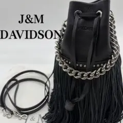 極美品✨ J&M DAVIDSON カーニバル ミニ　フリンジ ブラック