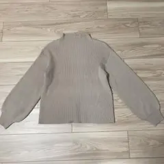 Rejoule ボトルネックバルーン袖ニットプルオーバー