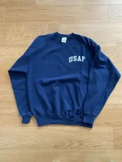 90s USA製　M.J. SOFFE USAFロゴ トレーナー L ネイビー