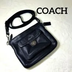 美品✨コーチ アシュレイ ワンショルダー レザー 黒 シルバー金具 2way