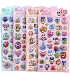 ⁠【新品】たまごっち ぷっくりシール 3D 4枚セット 海外限定 日本未発売⁠のサムネイル