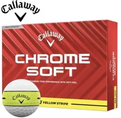 【新品】Callaway Chrome Soft イエローストライプ360°のサムネイル