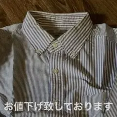 ユニクロ　メンズシャツ・ストライプ
