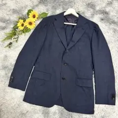 【THE SUIT COMPANY】美品　ジャケット　紺色　生地薄手　夏