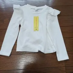 SHEIN フリル付きホワイトブラウス 12-18M　新品タグ付き