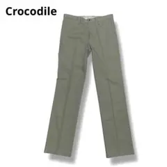 【美品】Crocodile チノパン スラックス　カーキ 79 メンズのサムネイル