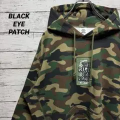 833【美品】ブラックアイパッチ　刺繍　取扱注意　人気デザイン　パーカー