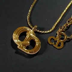 美品✨Christian Dior ネックレス　ロゴ　ゴールド　ヴィンテージ