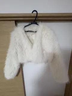 ホワイトファー ショートジャケット