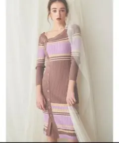 ROYAL PARTY ボタンタイトワンピース