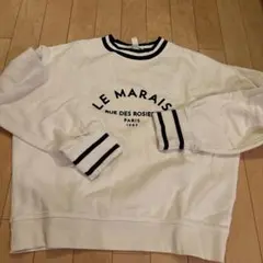 LE MARAIS ホワイト トレーナー XS