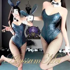 セクシーエナメルバニーガールコスプレ衣装レオタードハイレグボンデージハロウィン