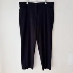美品 ロズアンドアリ パンツ スラックス 無地 14 黒 ブラック 3L 大きめ