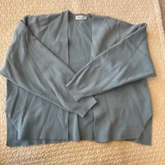 アダムエロペSALON ライトブルー 長袖カーディガン