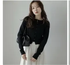 ラジエム 2WAY カーディガン　黒