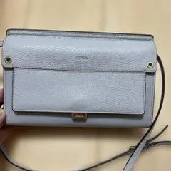 【極美品】フルラ FURLA ショルダーウォレット　財布　肩掛け　グレー