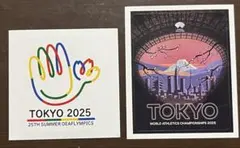 東京2025デフリンピック 世界陸上　ステッカー