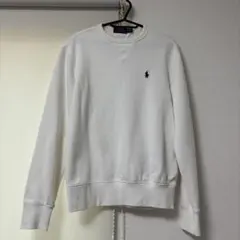 POLO RALPH LAUREN メンズトレーナー 白 裏起毛