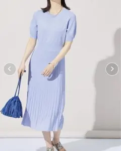 nolley's sophi 《手洗い可能》パワショルニットワンピース