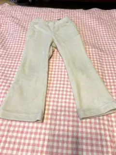 GU ヌクヌクニットコールフレアパンツ